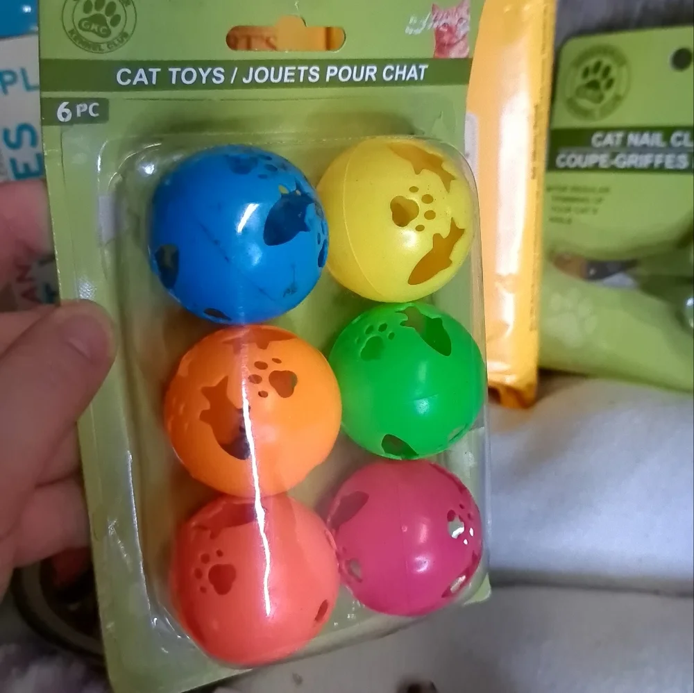 Kitty Kat Bundle Cat Care Bundle Kitten Balls Bed Dish Wipes Pet Spray Nail Trim